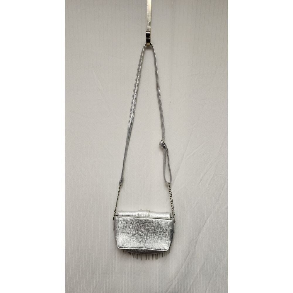 Justice Girls Silver Studded Crossbody Purse Bag With Adjustable Chain Strap - Picture 2 of 8